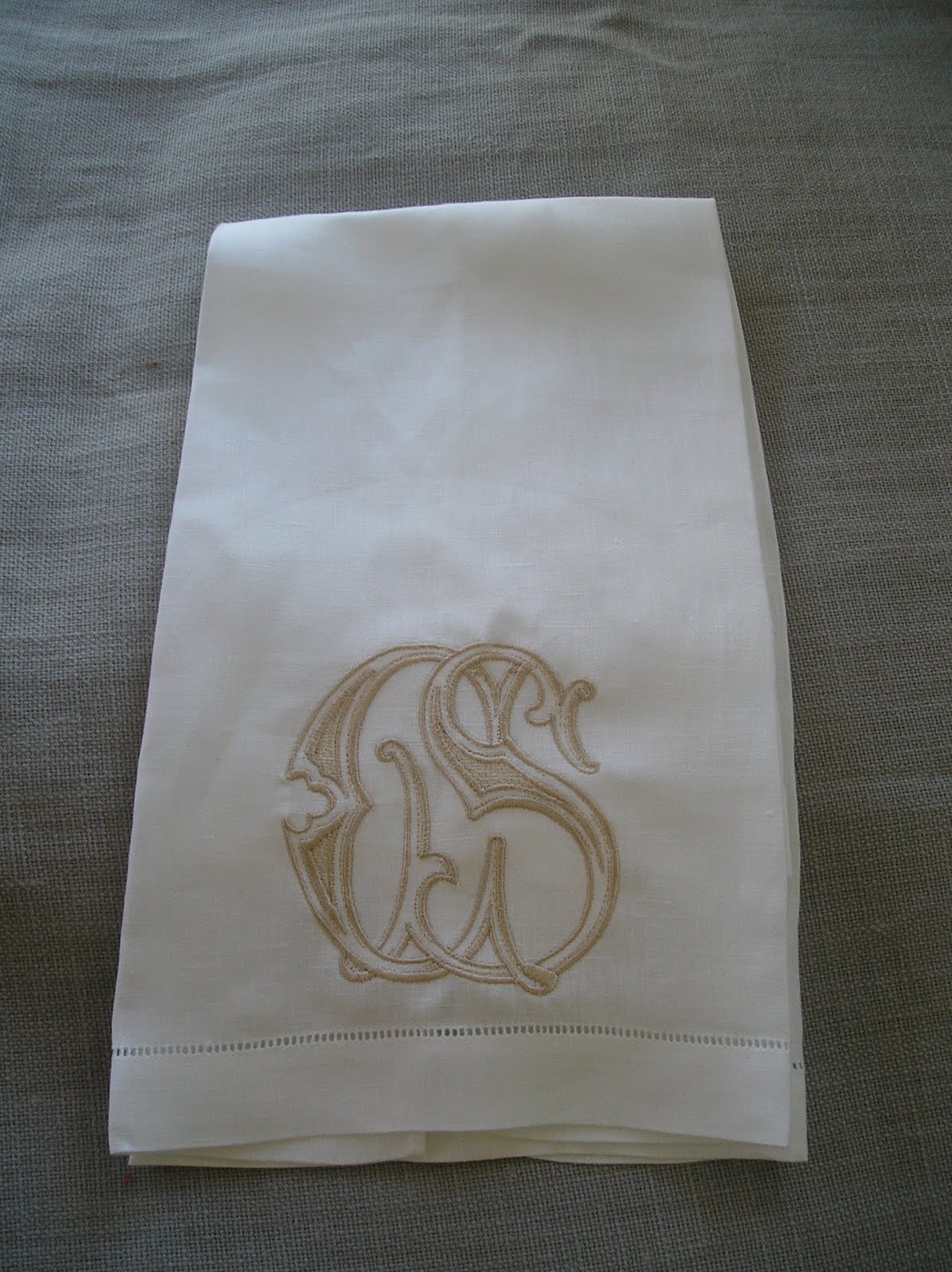 Number Four Eleven: monograms and more monograms...