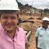 Prefeito Guilherme Madruga e Vereador Zé da Padaria acompanha o andamento da construção da Creche modelo do município de Cuitegi.