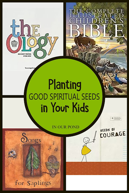 Planting Good Spiritual Seeds in Your Kids // In Our Pond // Resources for Training in Righteousness // Bible // Christian // kids // children's ministry // Bible study // Christianity // church // parenting
