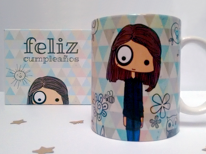 foltys vs estrella & flequi: taza ilustrada personalizada | custom illustrated mug