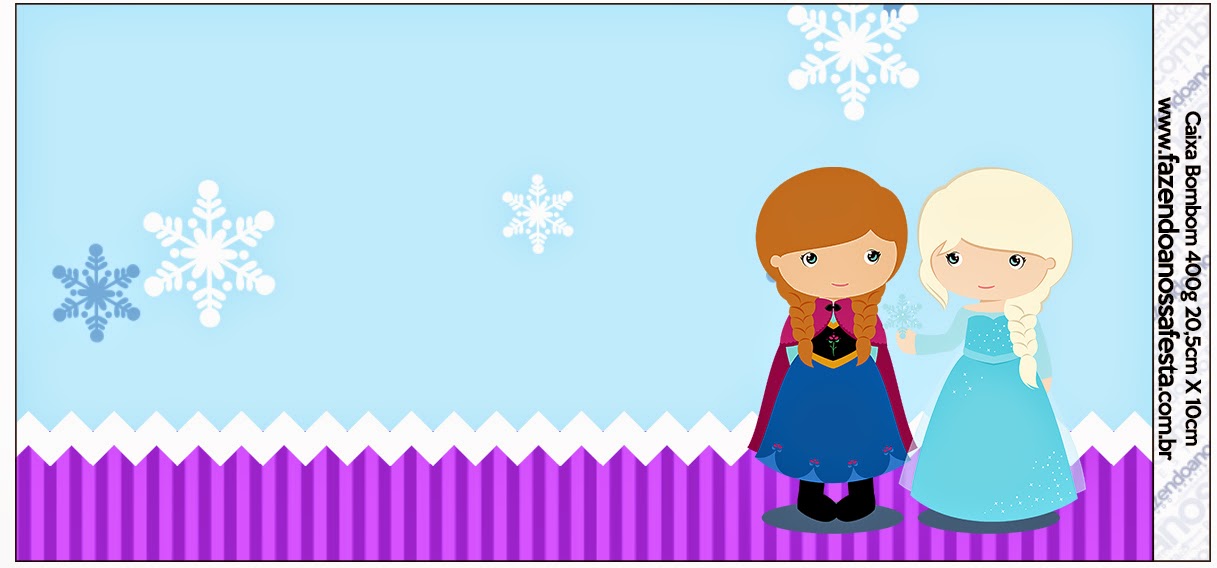 Frozen Niñas en Navidad: Etiquetas Candy Bar para Imprimir Gratis. Etiquetas de Frozen Niñas en Navidad para imprimir gratis.