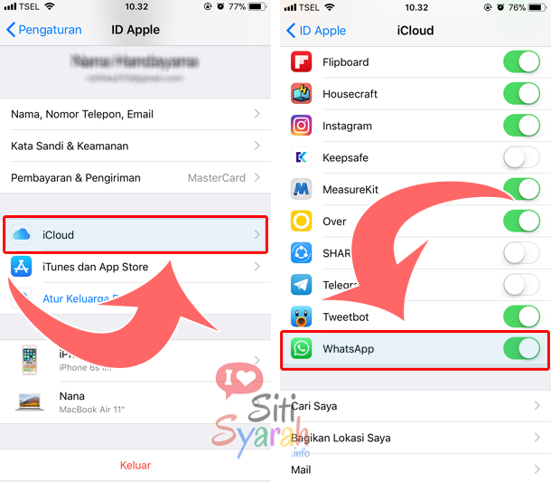 cara backup chat whatsapp di iphone