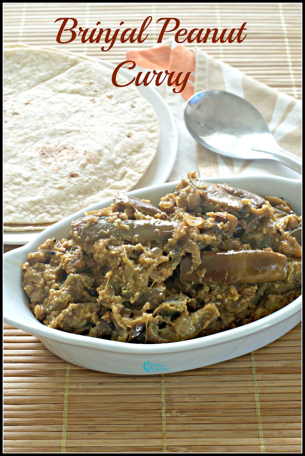 Brinjal Peanut Curry Recipe Brinjal in Peanut Gravy Recipe Subbus