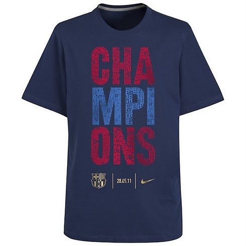 Camiseta Nike FC Barcelona Campeones de Europa 2011 - MENTE NATURAL DE MODA