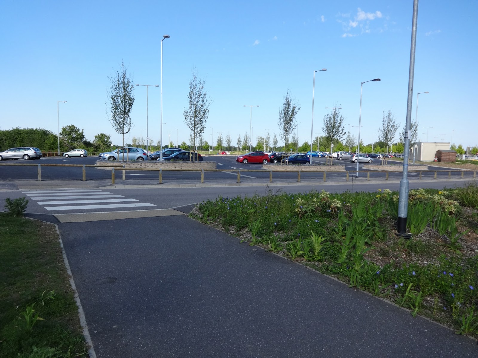 Travelling the Cambridgeshire guided busway St Ives Park and Ride