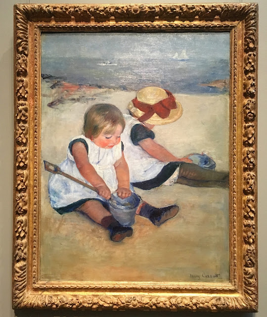 Mary Cassatt, Children Playing on the Beach, 1884, oil on canvas