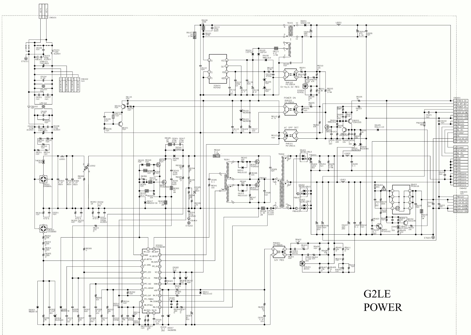 Electro help: SONY KDL22BX300 – SONY KDL 32BX300 – LCD TV - SMPS SCHEMATIC