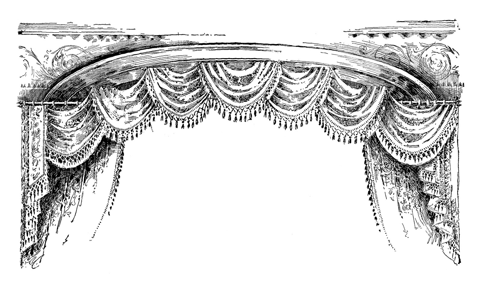 Digital Stamp Design Free Curtain Digital Stamp Vintage French