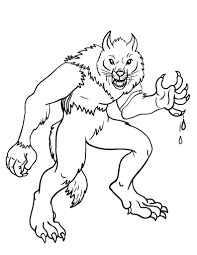 Werewolf coloring pages 6