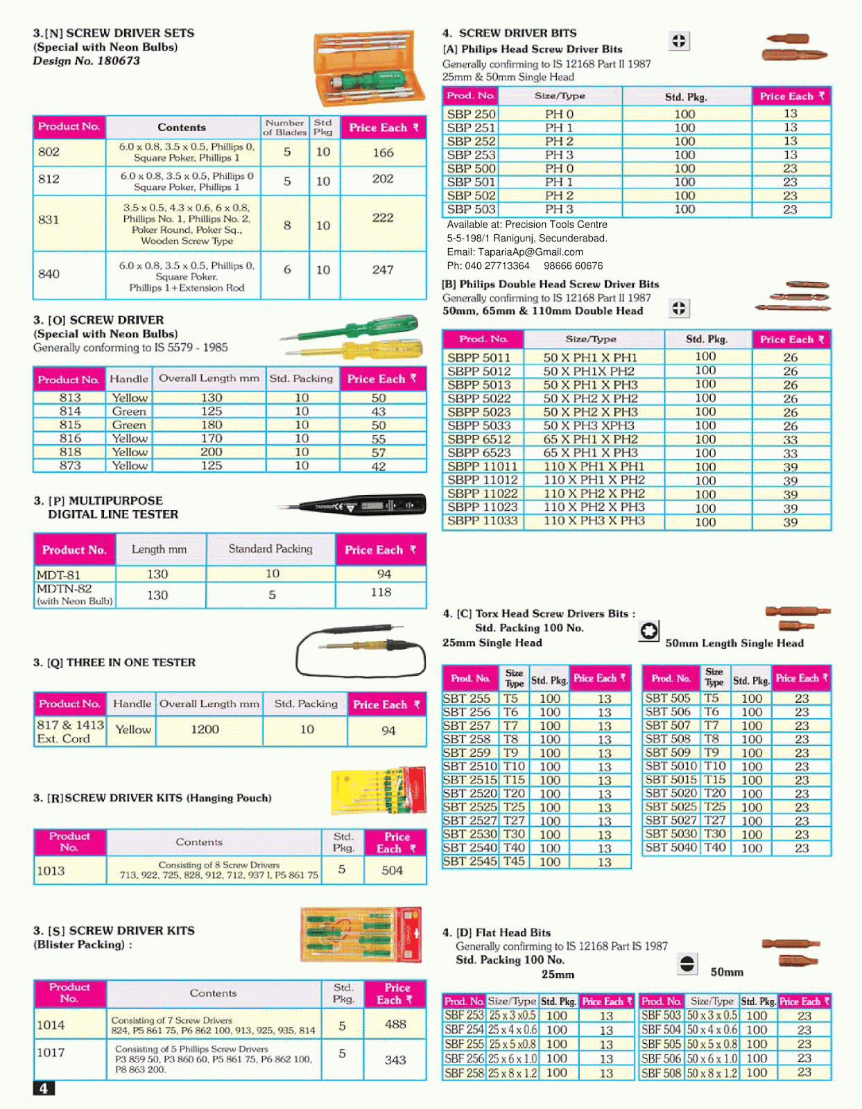 Taparia Hand Tools Taparia Tools Price List and Catalogue