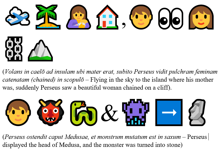Todally Comprehensible Latin Find the Sentence using Emojis