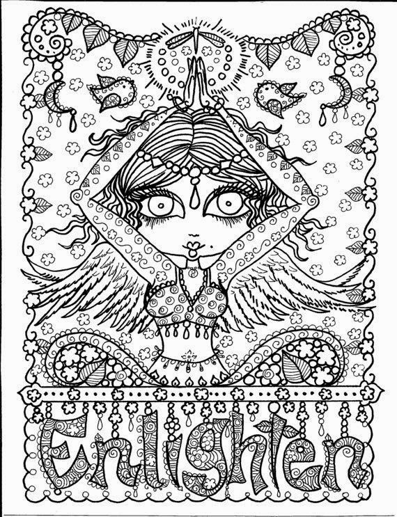 yoga coloring pages halloween free - photo #32