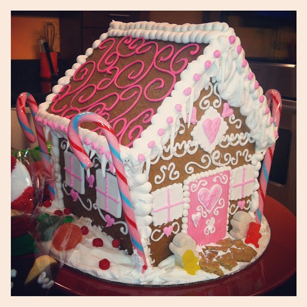 Lola Pearl Bake Shoppe: Pink Gingerbread House Lovin'