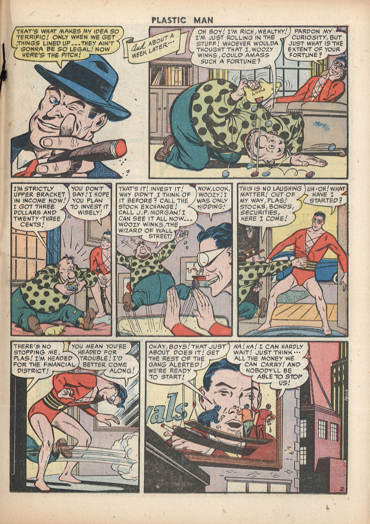 Read online Plastic Man (1943) comic -  Issue #29 - 27