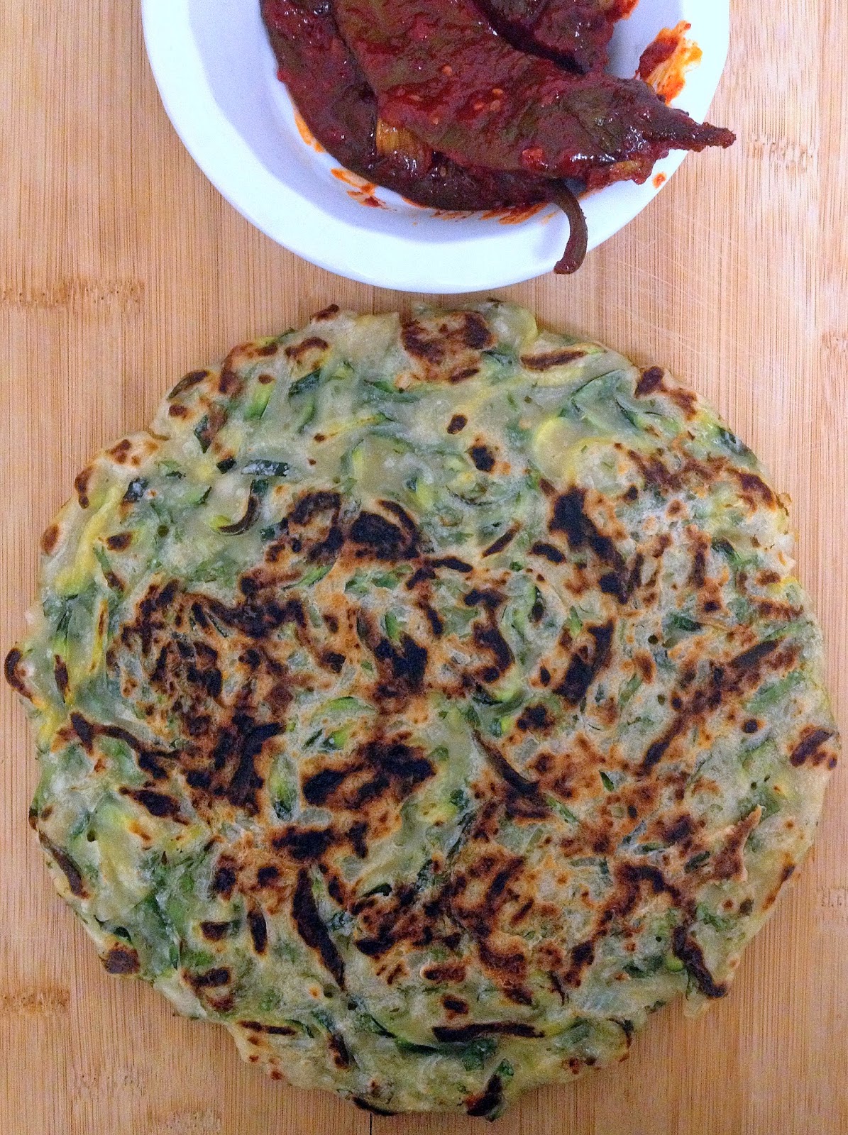 Keep the Peas KOREAN SQUASH PANCAKE HOBAKJEON