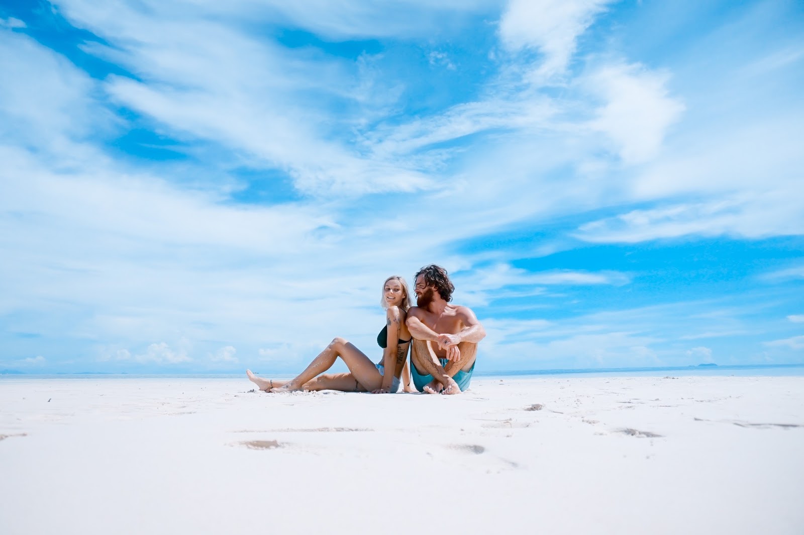 Love Island - Man and woman on a beach
