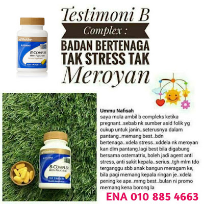 Testimoni badan bertenaga dengan vitamin B Complex Shaklee