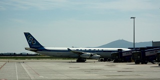 Stored Olympic Airways aircraft