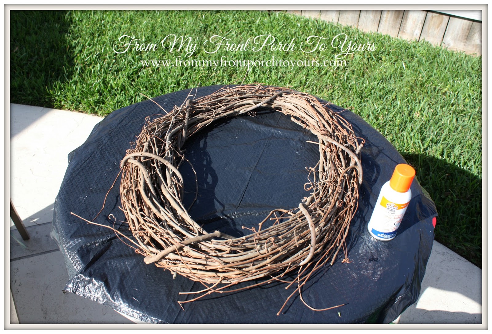 From My Front Porch To Yours- DIY Moss Wreath