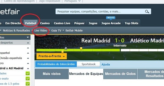 Jogos de futebol em directo Jogos de futebol em directo