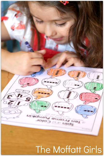 Teach basic addition, subtraction, sight words, phonics, letters, handwriting and so much more with the October NO PREP Packet for Kindergarten!