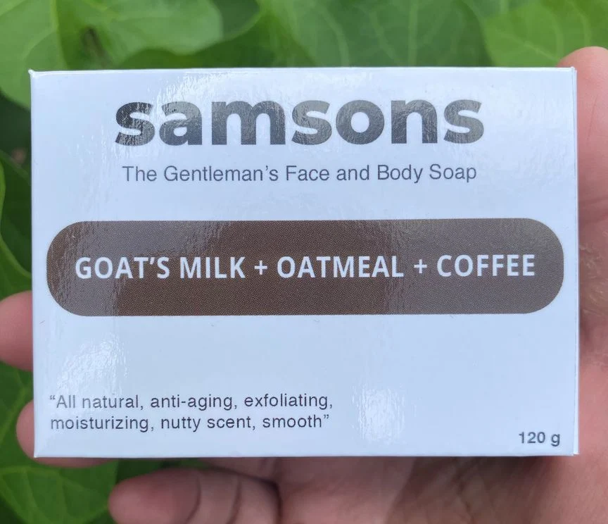 SAMSONS Goat's Milk, Oatmeal, and Coffee Soap by Ed & Kes