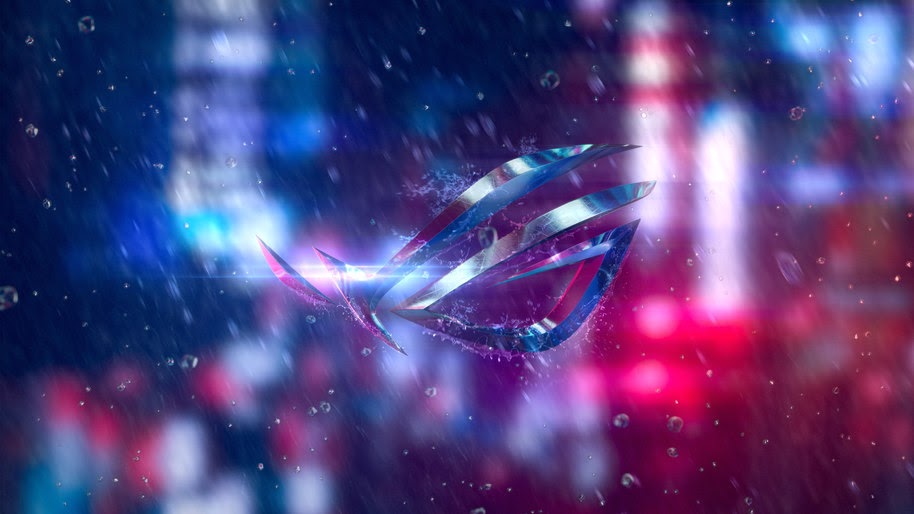 Rog Logo Rain Drop 4k Wallpaper 44