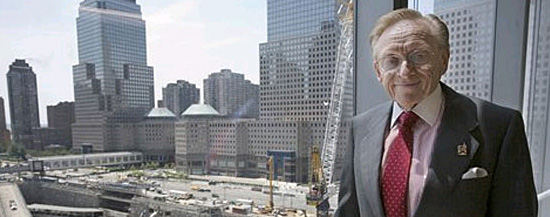 Larry Silverstein no local do WTC