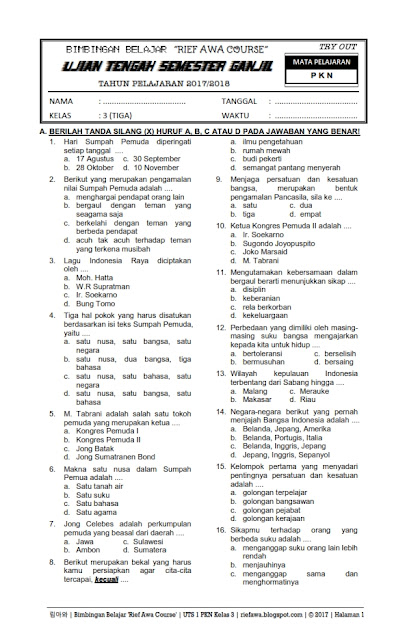 Soal Tes Tkd Pdf