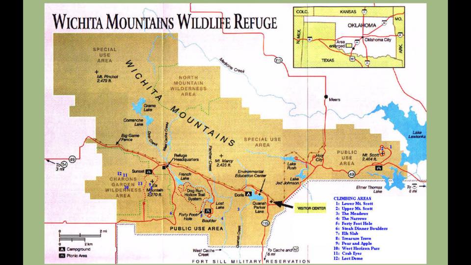 miles to go before I sleep.: Wichita Wildlife Refuge