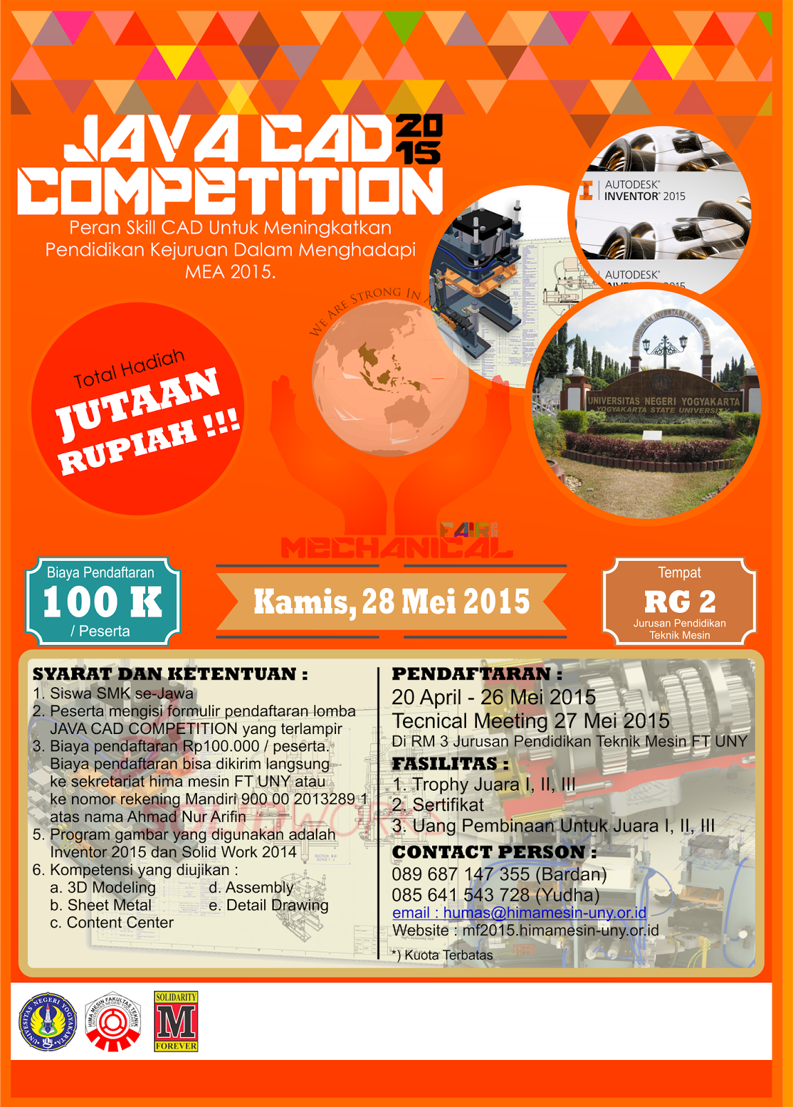 JAVA CAD Competition Lomba CAD SMK Se - Pulau Jawa | Detik Lomba: JAVA ...