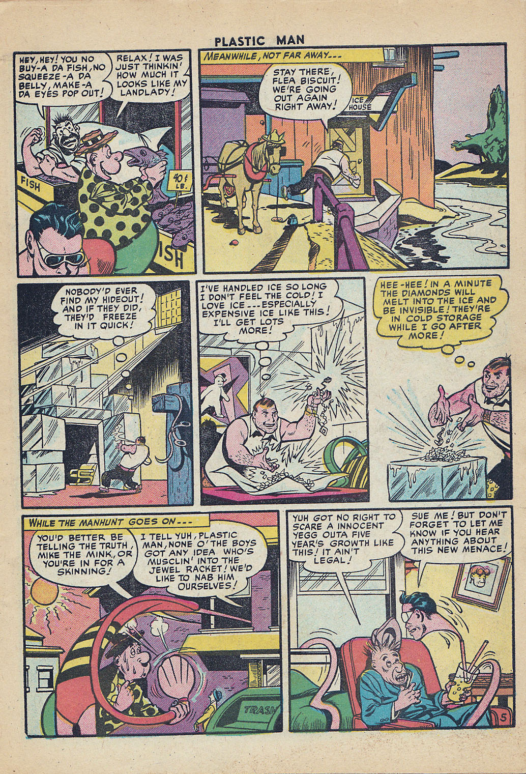 Read online Plastic Man (1943) comic -  Issue #55 - 7