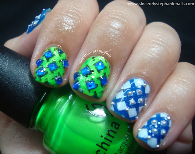 china glaze neons bundle monster stamping nail art