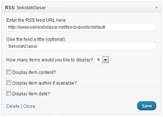 Membuat Widget RSS Newsfeed Blog