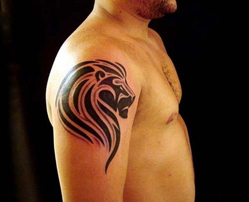 arm tribal lion tattoo kol tribal aslan dövmesi arm tribal lion tattoo kol tribal aslan dövmesi