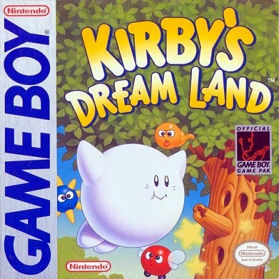 Cover art for the GB game Kirby's Dream Land.