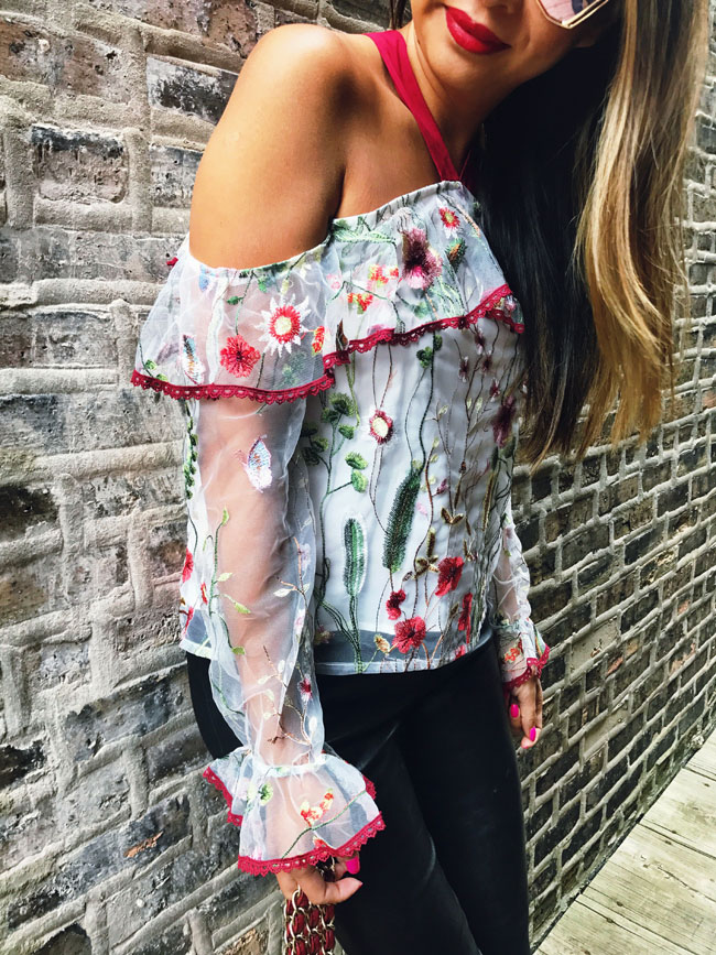 The Prettiest Top You Need for $24 - Red Soles and Red Wine
