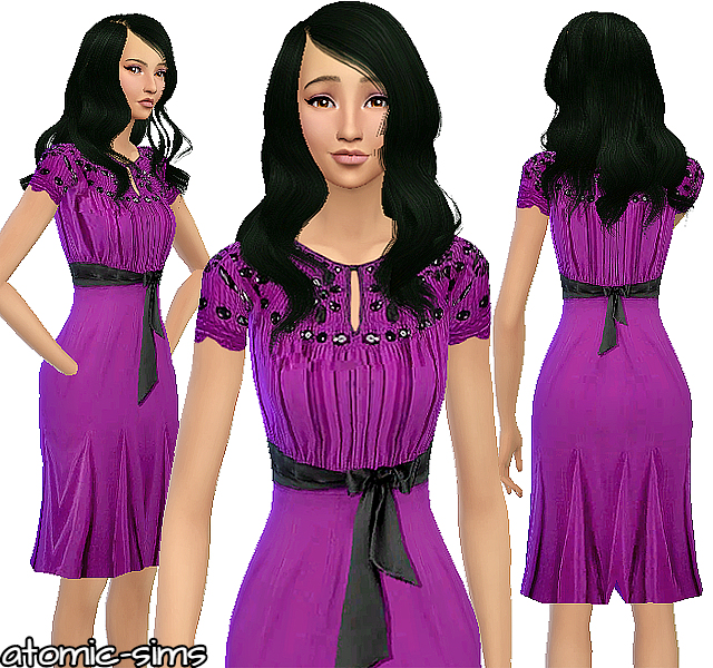Atomic Sims Glamsim 2 Casual Midi Dresses