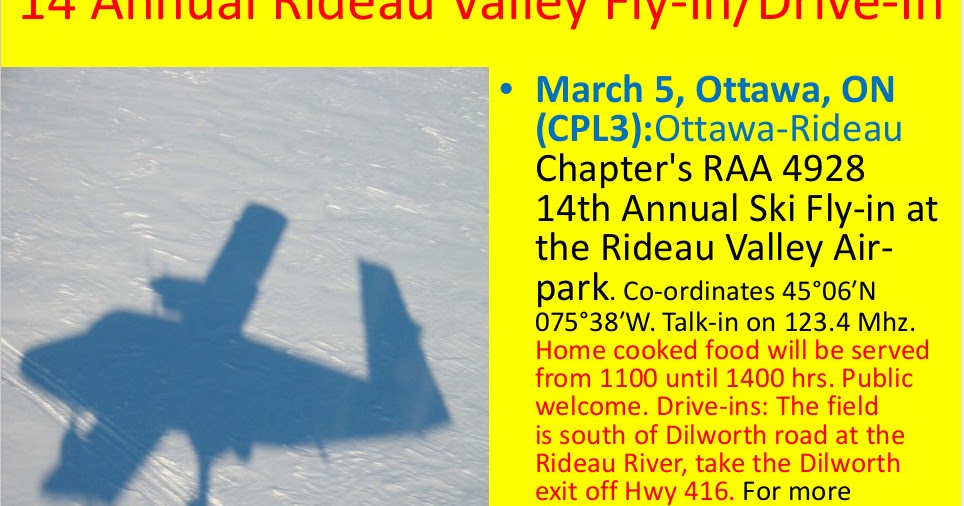 COPA Flight 8 Ottawa 14th Annual Rideau Valley Flyin at Kars