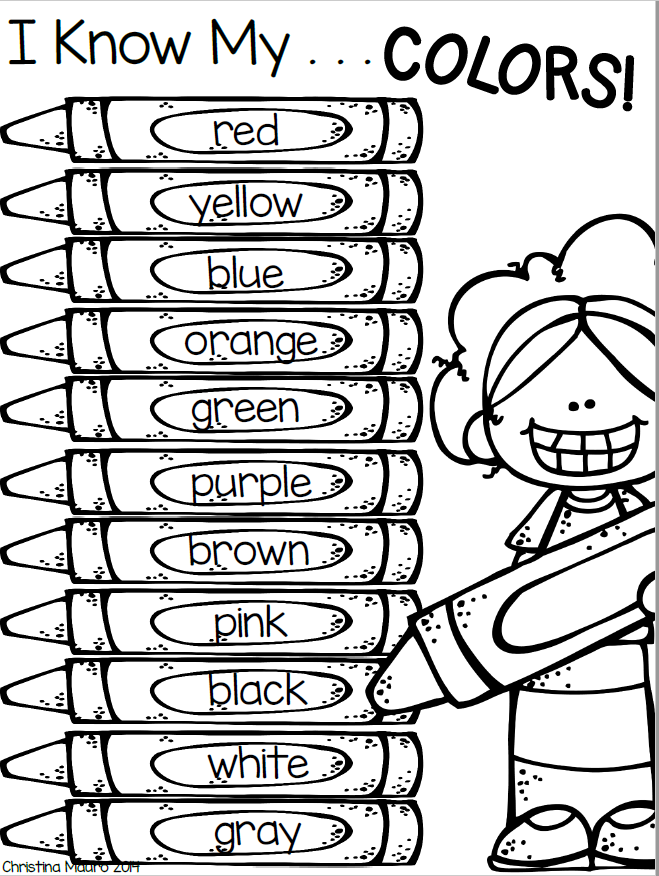 Color Words Coloring Page Tipss - Coloring Page Colors 