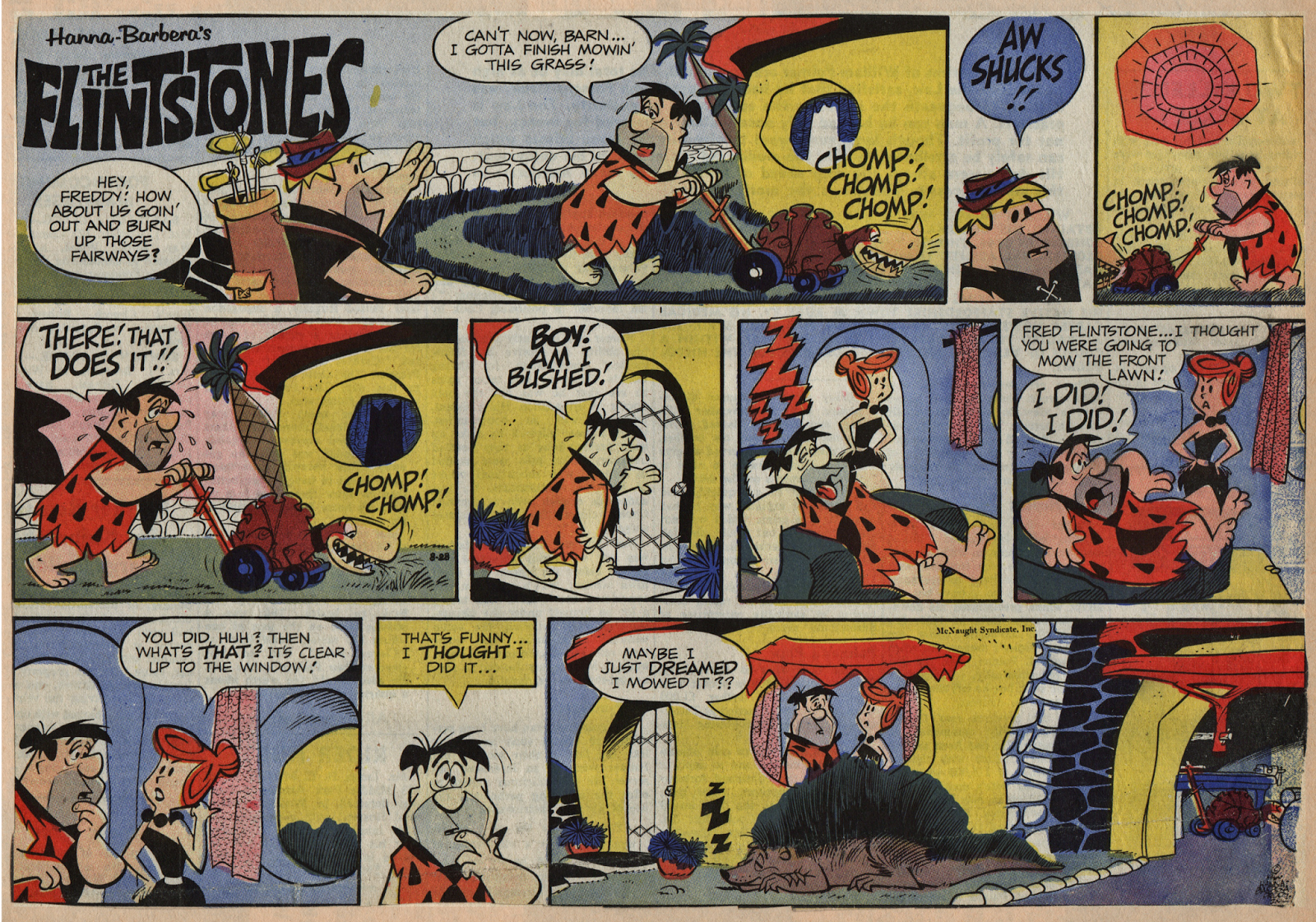Old Flintstones Comic Strips