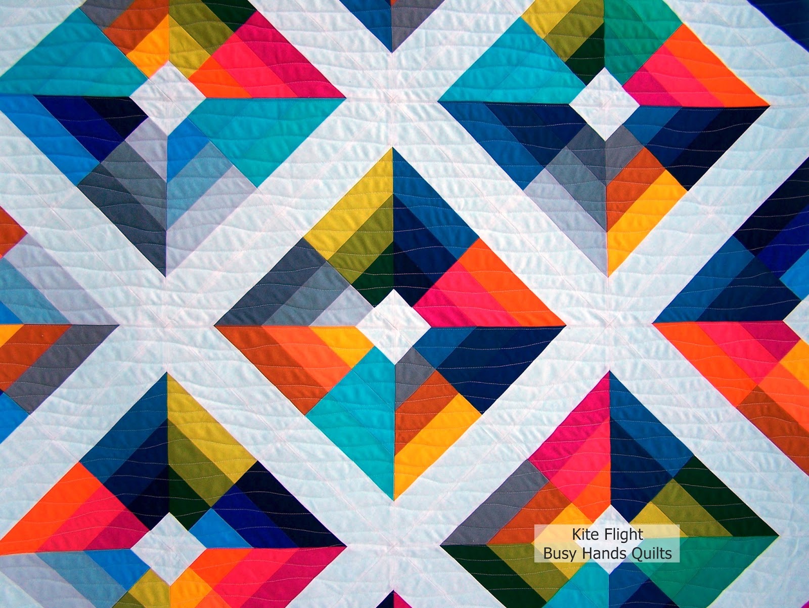 Busy Hands Quilts Kite Flight Lap Quilt {a Finish!}
