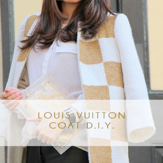 Louis Vuitton coat diy