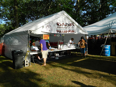 Pulled pork at Montrose Blueberry Festival Michigan