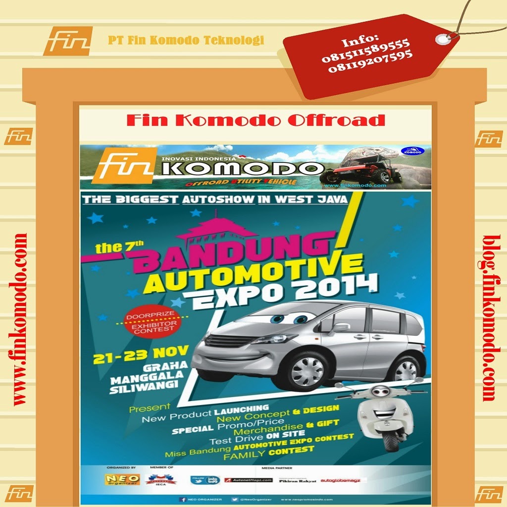 Fin Komodo Hadir Di Bandung Automotive Expo 2014 - Graha Manggala Siliwangi 21 - 23 Nov 2014 | Fin Komodo Offroad