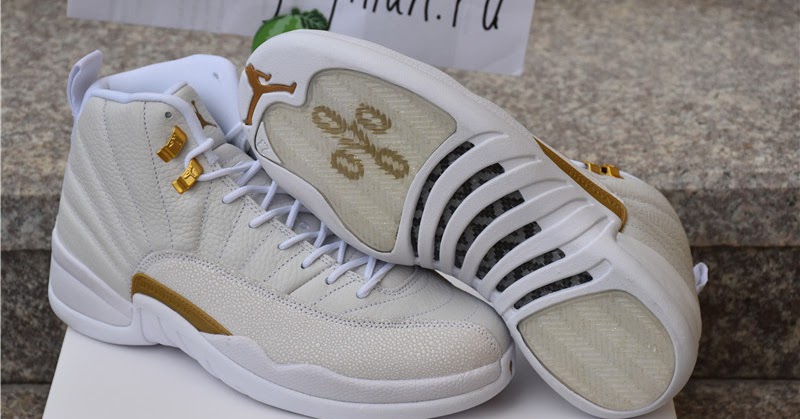 jordan 12 ovo white and gold