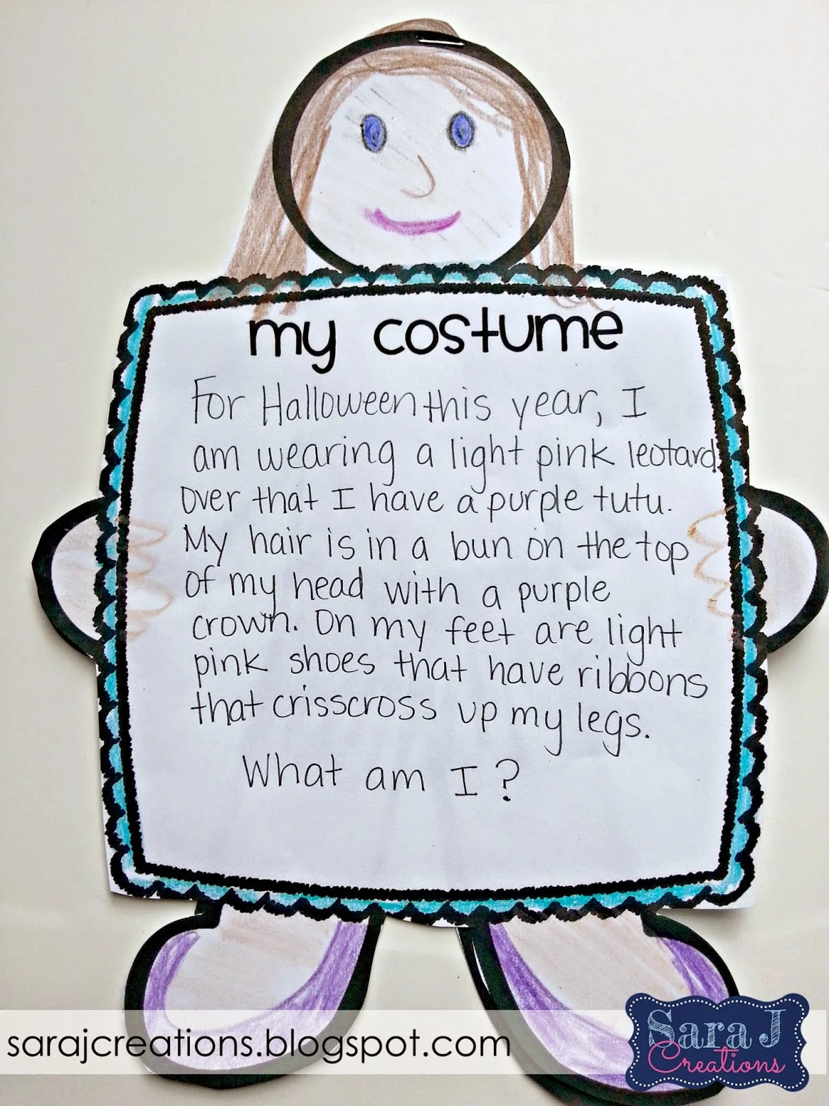 Free guess my costume craft printable!  I'm using this for Halloween in the classroom this year!