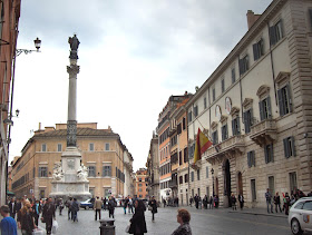 Piazza di Spagna, with Via dei Due Macelli on the left