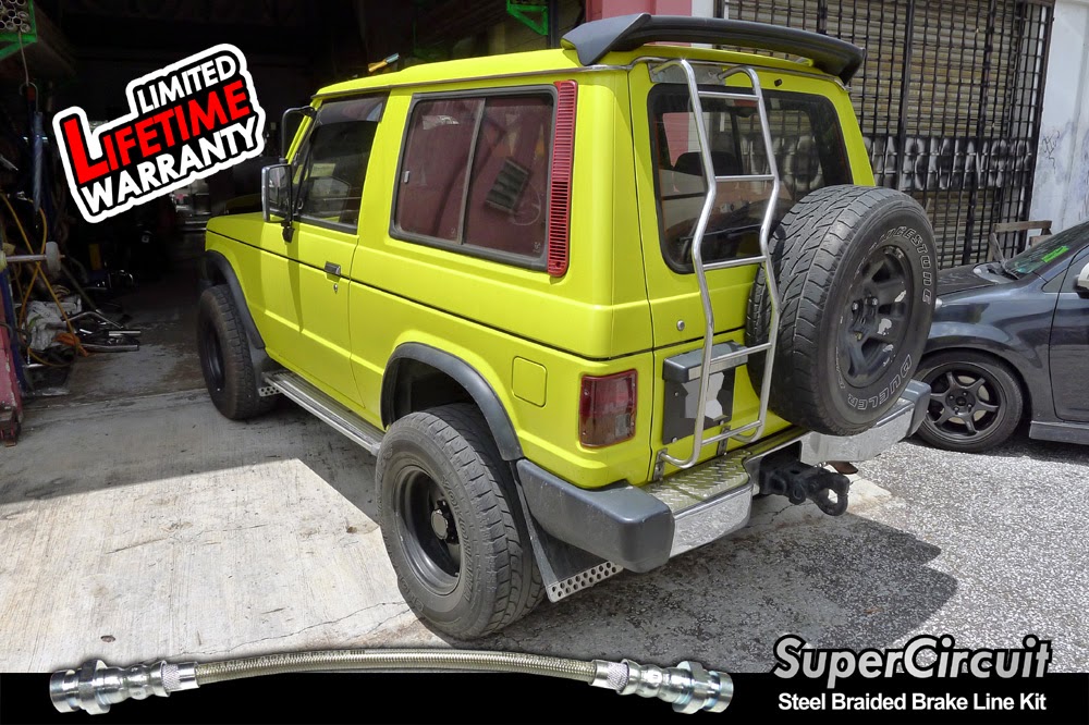 SUPERCIRCUIT Steel Braided Brake Lines Mitsubishi Pajero Steel Braided