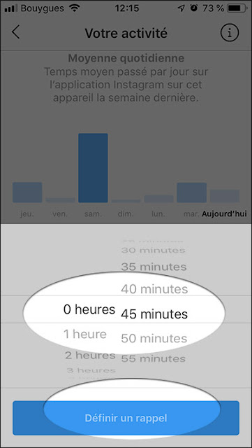 تعيين تذكير Définir un rappel على انستاغرام تعيين تذكير Définir un rappel على انستاغرام